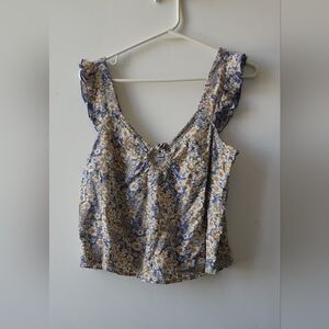 Patrons of Peace Ruffled Floral Blouse